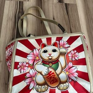 Hot chocolate design rare neko cat Tote Bag